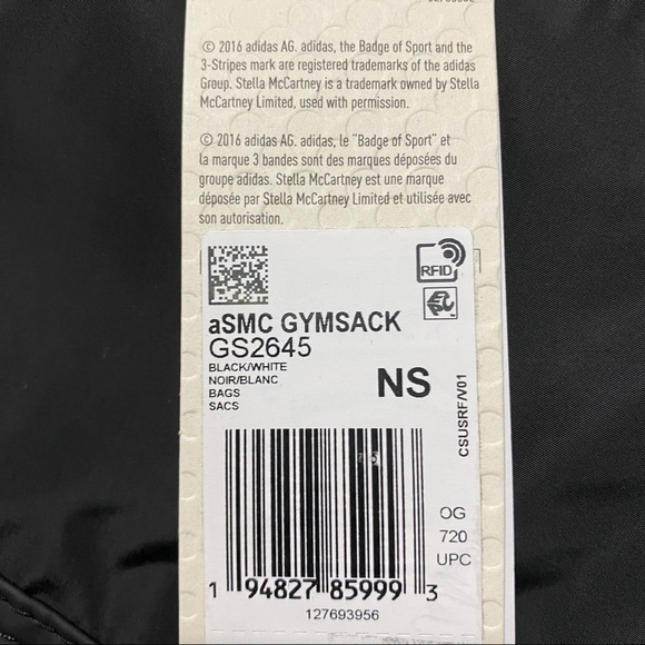 Adidas by Stella McCartney ASMC Gym Sack Black - Picture 6 of 13
